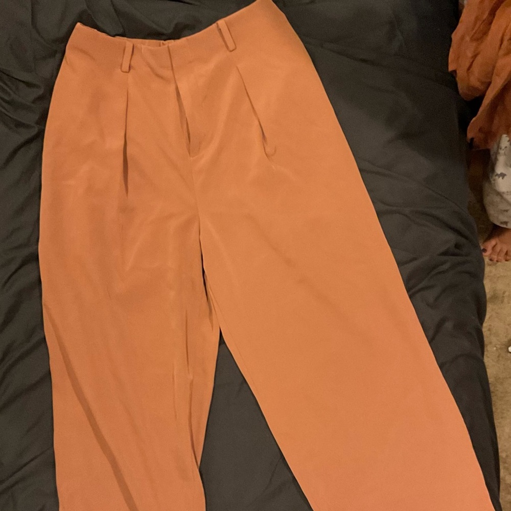 H&M Tan Wide Leg Capri Trousers
